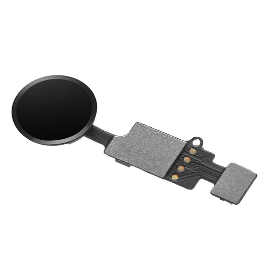 Apple iPhone 8 / 8 Plus / 7 / 7 Plus Zostava tlačidla menu, OEM, s pásikom, čierna