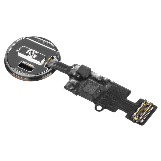 Apple iPhone 8 / 8 Plus / 7 / 7 Plus Zostava tlačidla menu, OEM, s pásikom, čierna