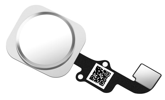 Apple iPhone 6s / 6s Plus Zostava tlačidla menu, s pásikom, strieborná