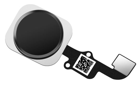 Zostava tlačidla menu Apple iPhone 6/6 Plus, s pásikom, čierna