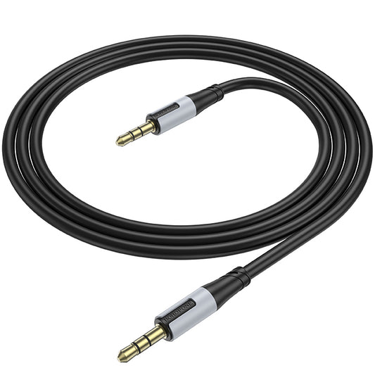 Audio kábel 3,5 mm - 3,5 mm Borofone BL19 Creator, 1 m, čierny