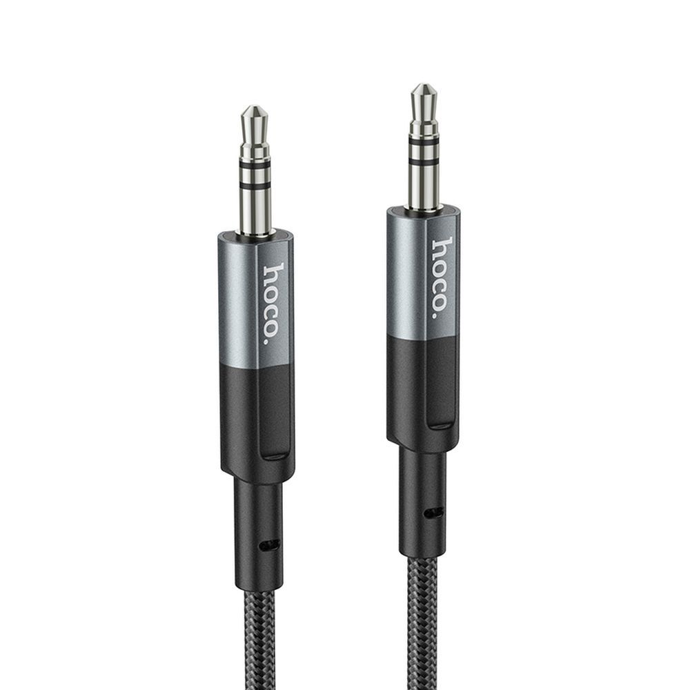 Audio kábel 3.5mm - 3.5mm HOCO UPA23, 1m, Sivý