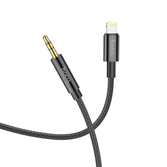 Audio kábel 3,5 mm - Lightning HOCO UPA19, 1 m, čierny