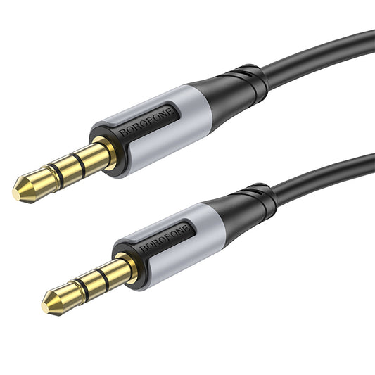 Audio kábel 3,5 mm - 3,5 mm Borofone BL19 Creator, 1 m, čierny