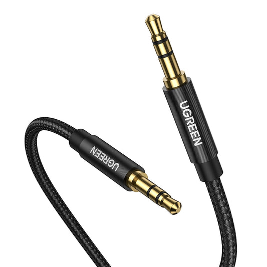 Audio kábel 3,5 mm - 3,5 mm UGREEN AV112, 2 m, čierny