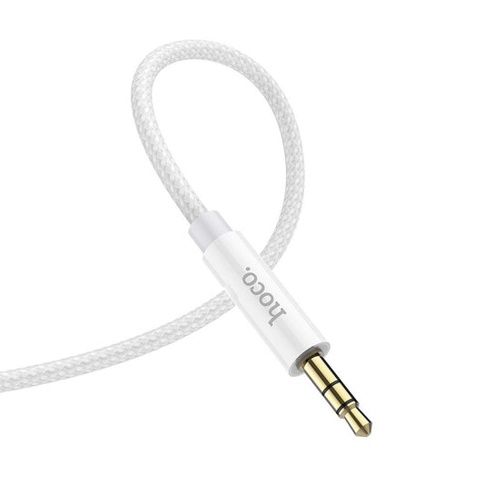 Audio kábel 3,5 mm - 3,5 mm HOCO UPA19, 1 m, strieborný