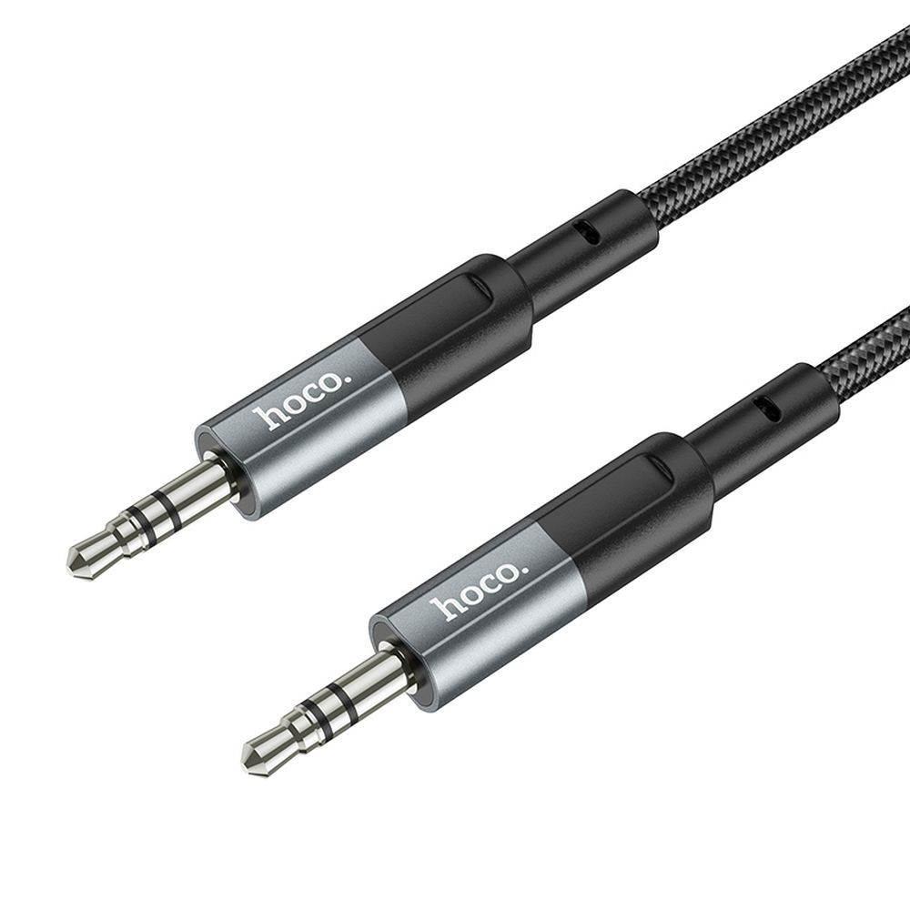 Audio kábel 3.5mm - 3.5mm HOCO UPA23, 1m, Sivý