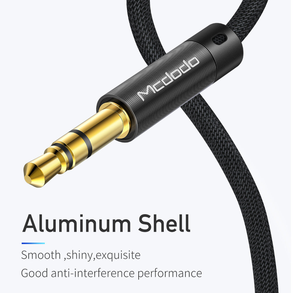 Audio kábel 3.5mm - 3.5mm McDodo CA-6640, 1.2m, čierny