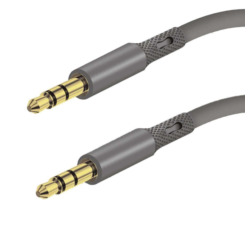 Audio kábel 3.5mm - 3.5mm Techsuit AC3 SoundFlex, 1m, Sivý