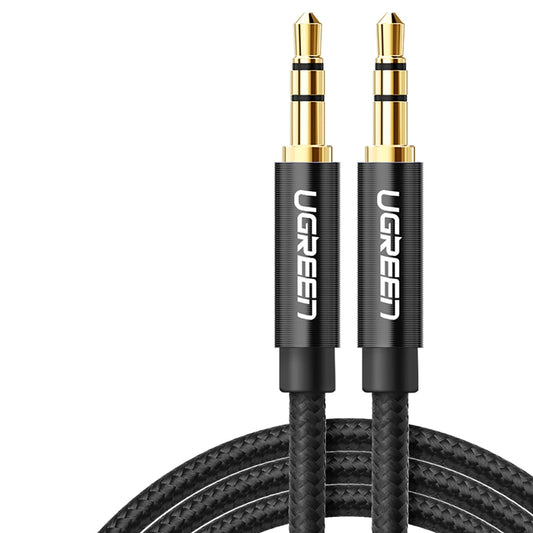 Audio kábel 3,5 mm - 3,5 mm UGREEN AV112, 2 m, čierny