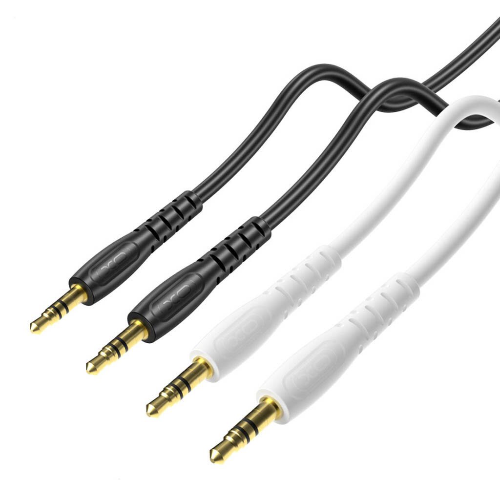 Audio kábel 3.5mm - 3.5mm XO Design NB-R270, 1m, Biely