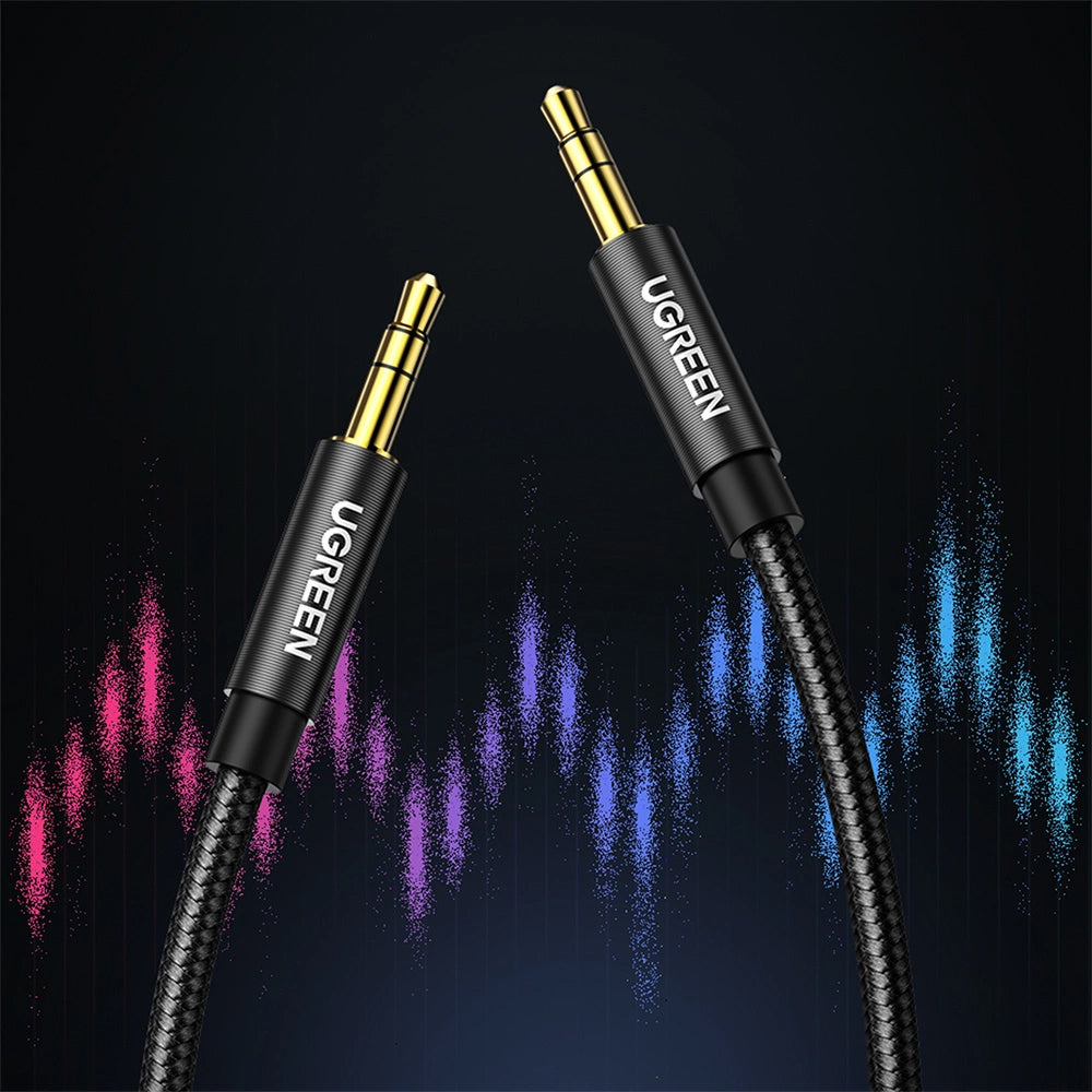 Audio kábel 3.5mm - 3.5mm UGREEN AV112, 2m, čierny