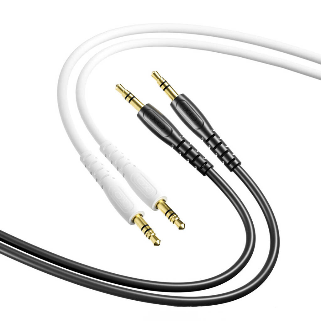 Audio kábel 3.5mm - 3.5mm XO Design NB-R270, 1m, Biely