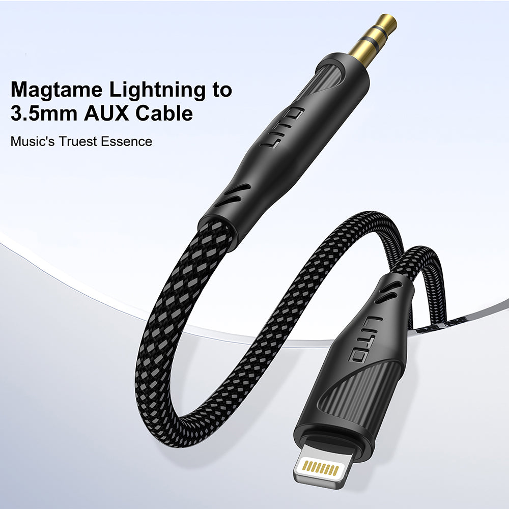 Audio kábel Lightning - 3.5mm Lito LA02, 1m, Čierny