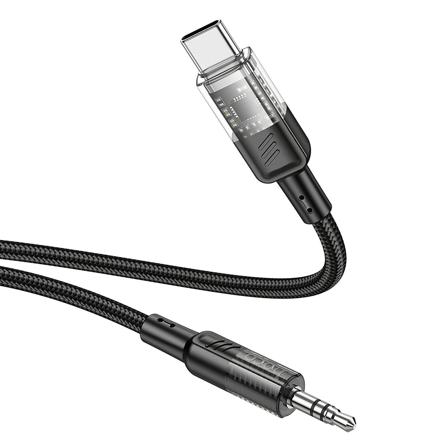 Audio kábel USB-C - 3.5mm HOCO UPA27, 1.2m, Čierny
