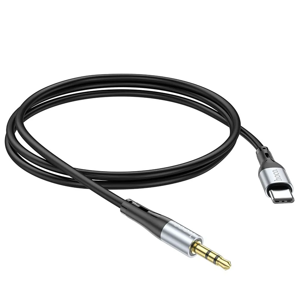 Audio kábel USB-C - 3.5mm HOCO UPA22, 1m, čierny