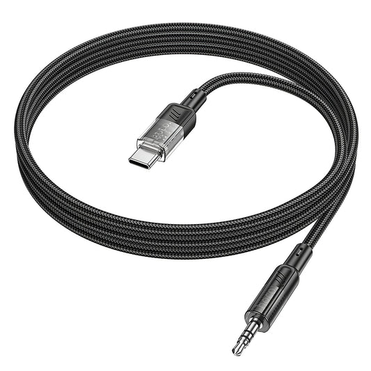 Audio kábel USB-C - 3.5mm HOCO UPA27, 1.2m, Čierny