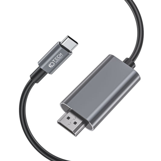Tech-Protect Ultraboost USB-C - HDMI audio a video kábel, 2 m, čierny