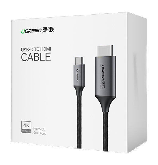 Audio a Video Kábel USB-C - HDMI UGREEN MM142, 1.5m, Čierny