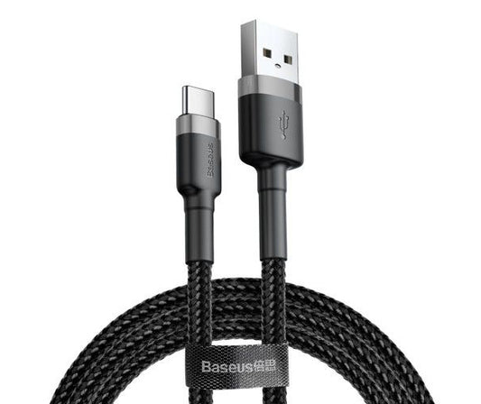 Dátový a nabíjací kábel USB-A - USB-C Baseus Cafule, 18 W, 2 m, sivý CATKLF-CG1