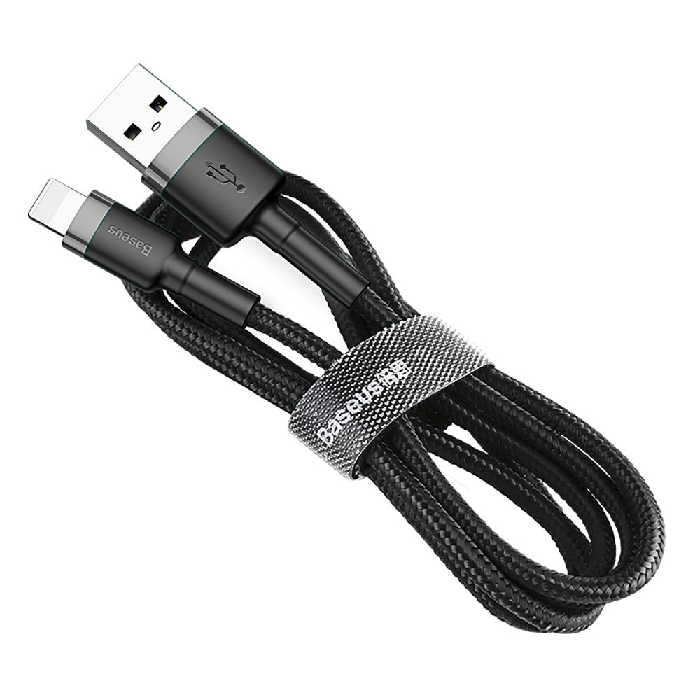 Dátový a nabíjací kábel USB-A - Lightning Baseus Cafule, 18 W, 1 m, sivý CALKLF-BG1 CALKLF-BG1