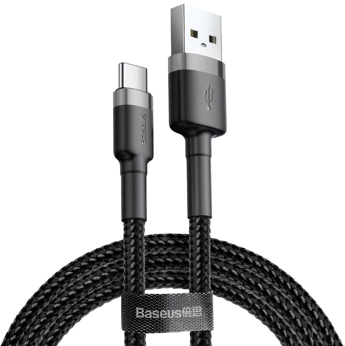 Dátový a nabíjací kábel USB-A - USB-C Baseus Cafule, 60W, 1m, Sivý CATKLF-BG1