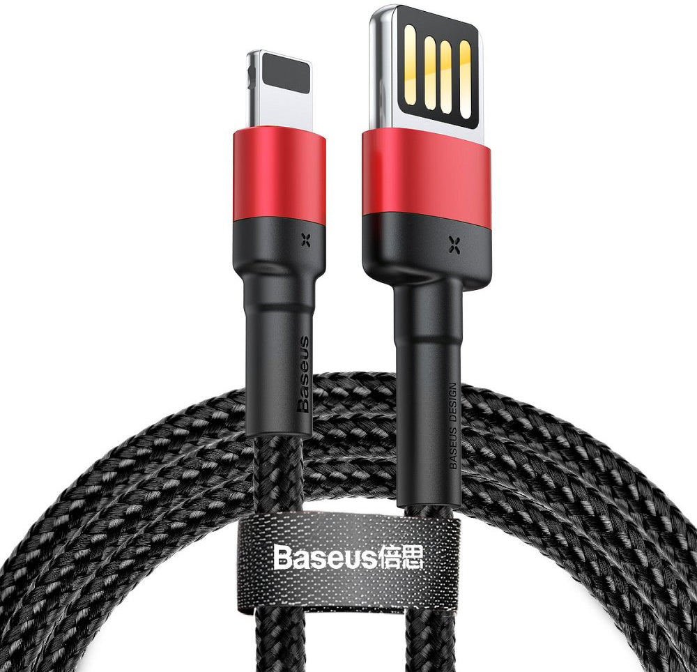 Dátový a nabíjací kábel USB-A - Lightning Baseus Cafule Special Edition, 18W, 1m, Červený CALKLF-G91