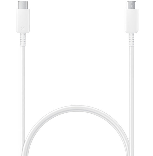Dátový a nabíjací kábel USB-C - USB-C Samsung EP-DN975, 100 W, 1 m, biely EP-DN975BWEGWWW