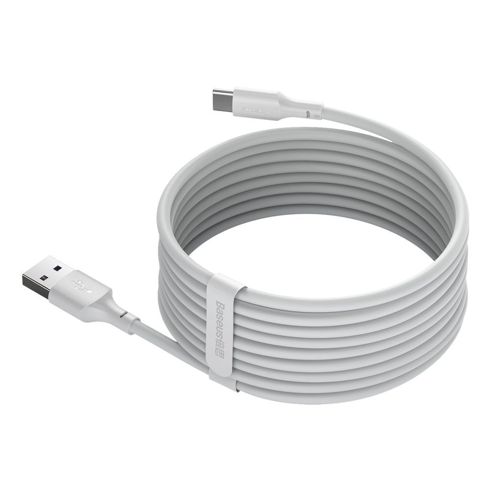 Dátový a nabíjací kábel USB-A - USB-C Baseus, 40W, 1,5m, Sada 2 kusy, Biela TZCATZJ-02