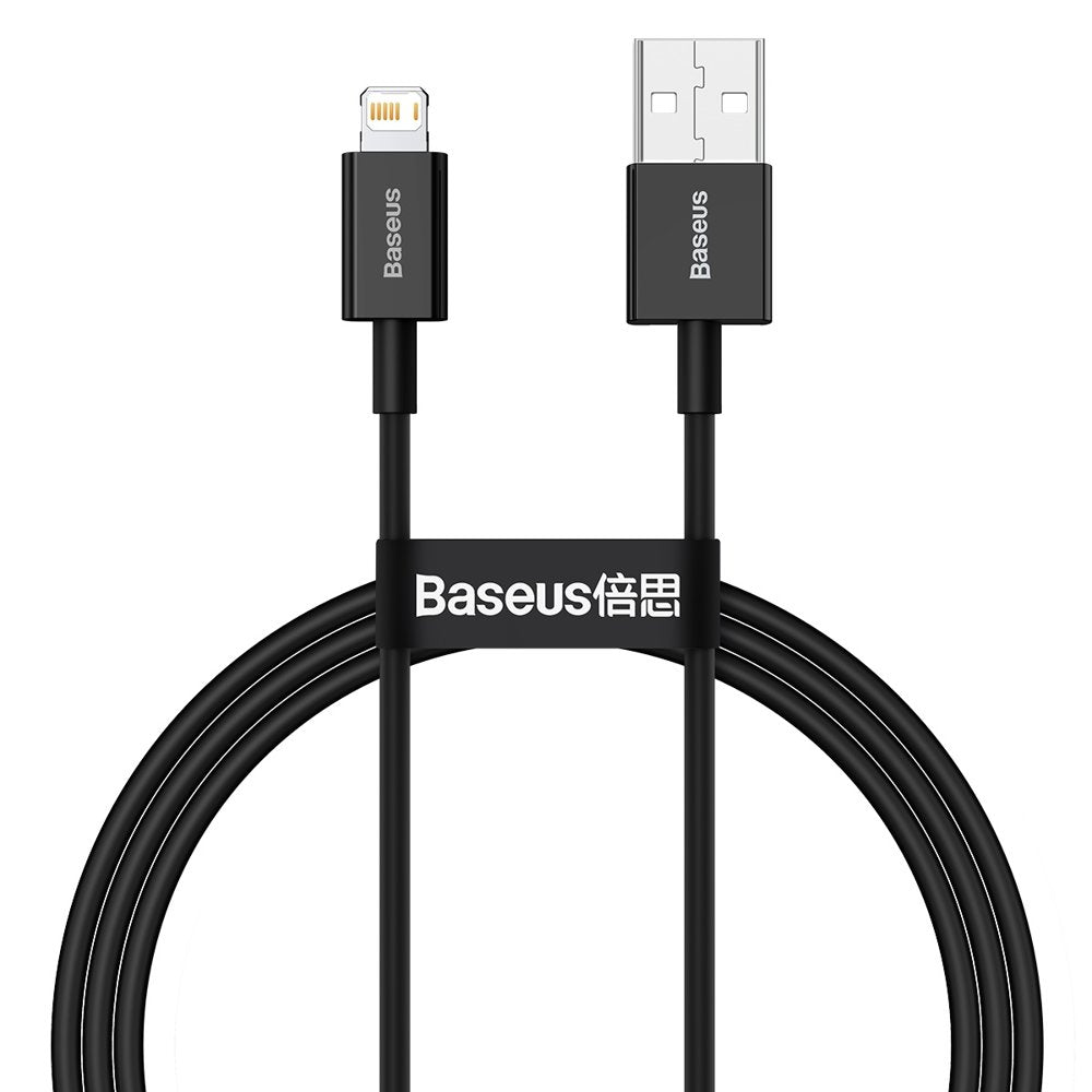 Dátový a nabíjací kábel USB-A - Lightning Baseus Superior Series, 20 W, 1 m, čierny CALYS-A01