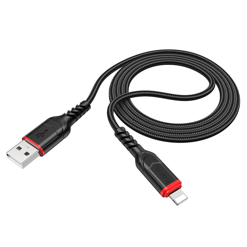 Dátový a nabíjací kábel USB-A - Lightning HOCO X59 Victory, 18W, 1m, čierny