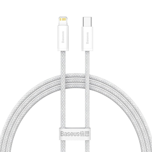 Dátový a nabíjací kábel USB-C - Lightning Baseus Dynamic Fast Charging, 20 W, 2 m, biely CALD000102