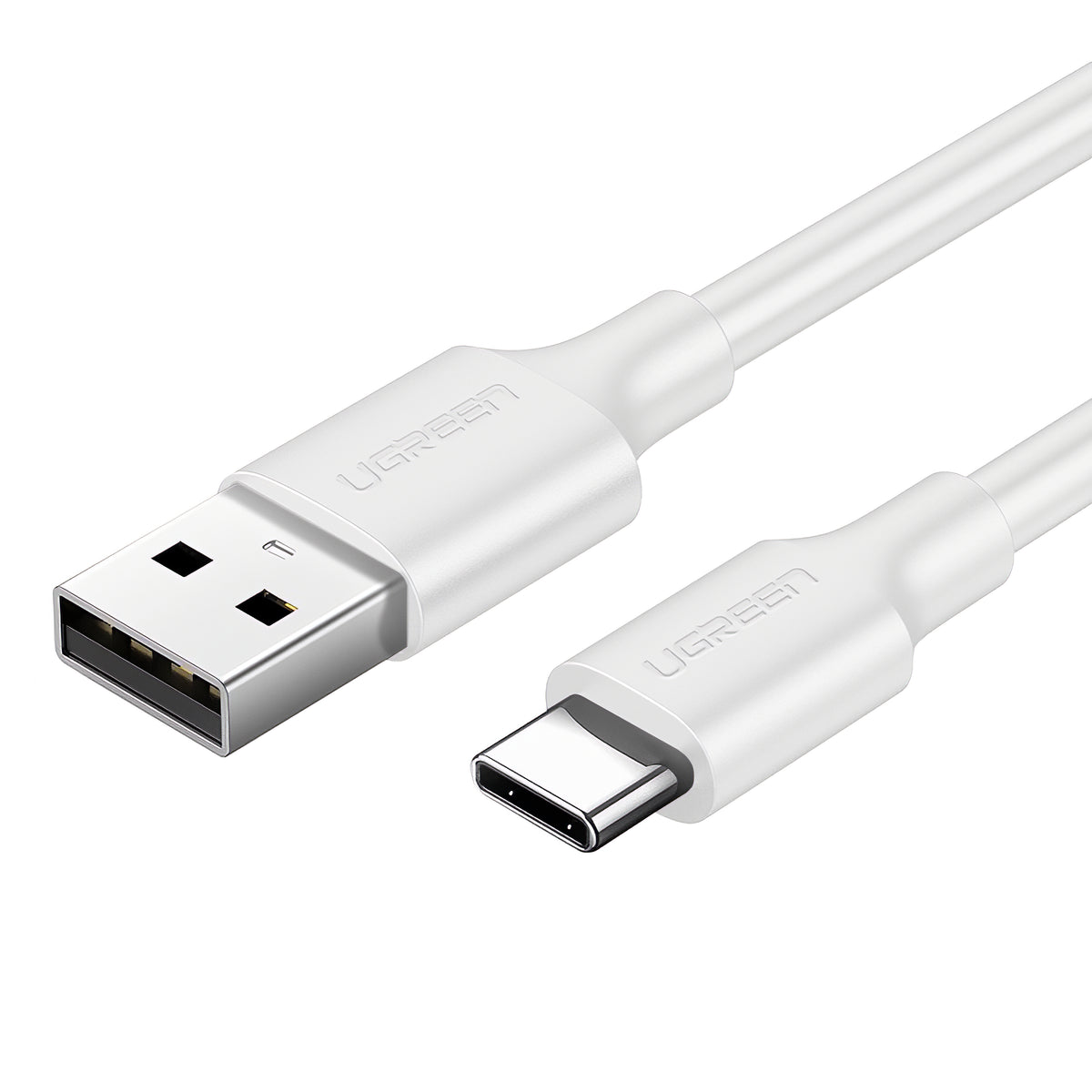 Dátový a nabíjací kábel USB-A - USB-C UGREEN US287, 18W, 1m, Biela