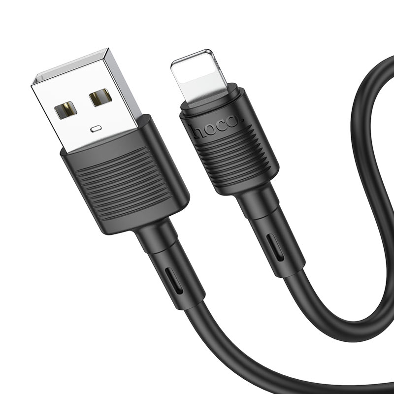 Dátový a nabíjací kábel USB-A - Lightning HOCO X83 Victory, 18W, 1m, čierny