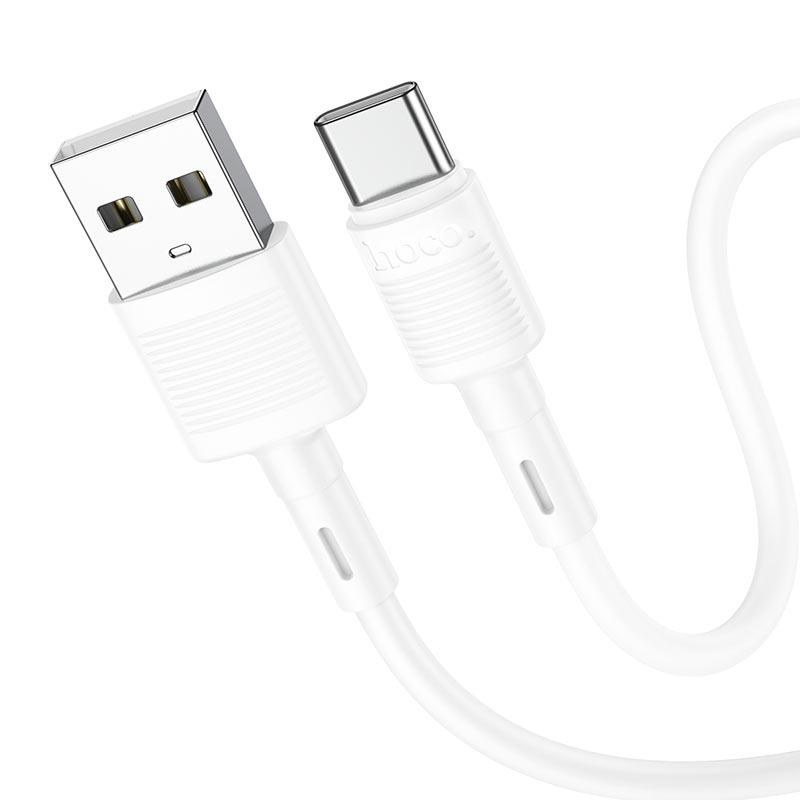Dátový a nabíjací kábel USB-A - USB-C HOCO X83 Victory, 20W, 1m, Biela