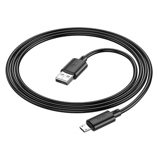 Dátový a nabíjací kábel USB-A - microUSB HOCO X88, 18 W, 1 m, čierny