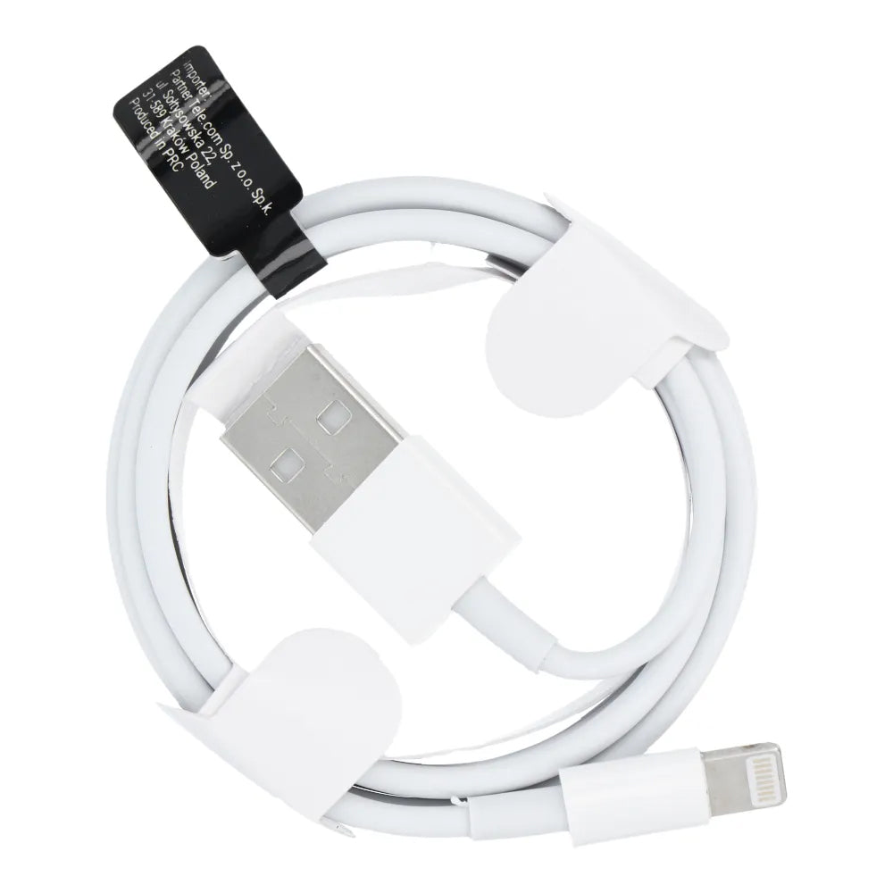 Dátový a nabíjací kábel USB-A - Lightning OEM OEM HD5, 18 W, 1 m, biely