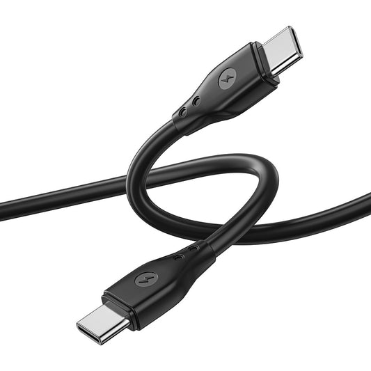 Dátový a nabíjací kábel USB-C - USB-C WiWu Wi-C002, 67 W, 1 m, čierny