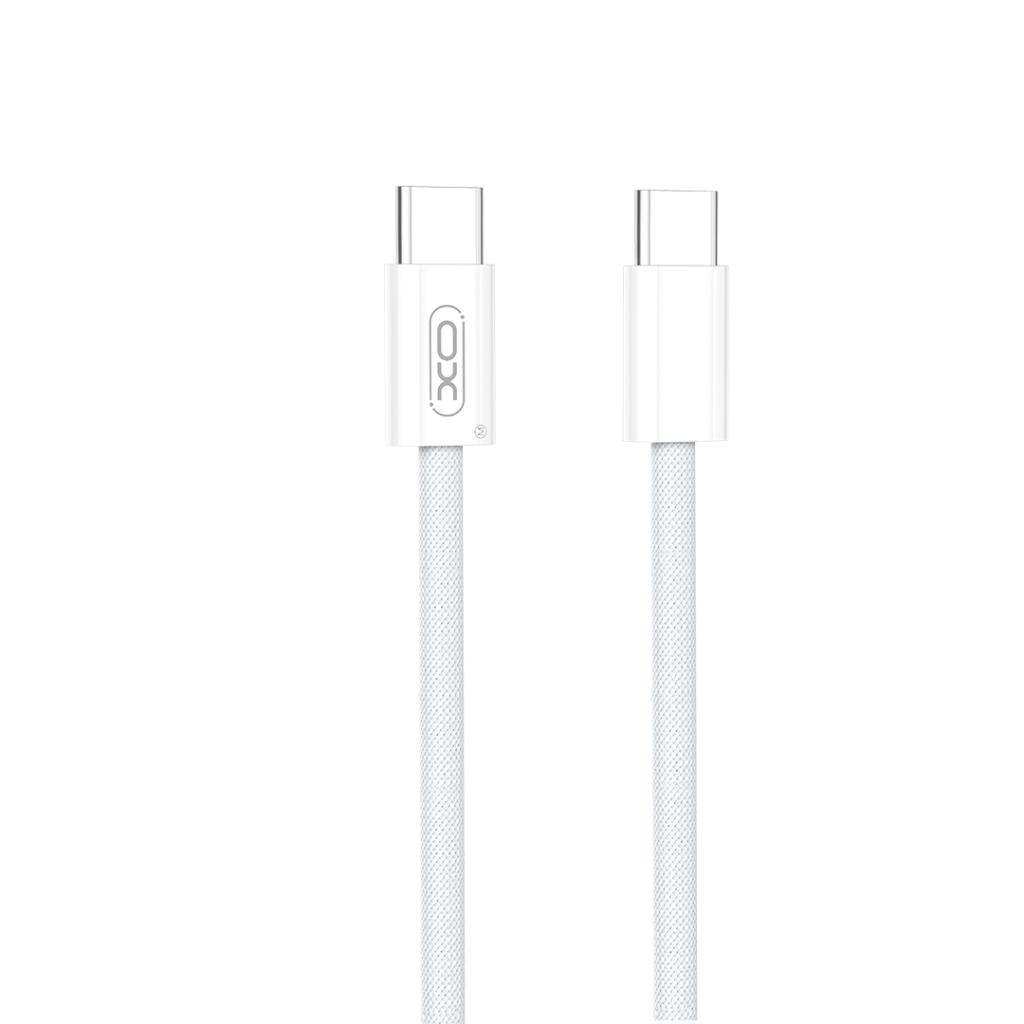 Dátový a nabíjací kábel USB-C - USB-C XO Design NB-Q260B, 60W, 1.5m, Biela