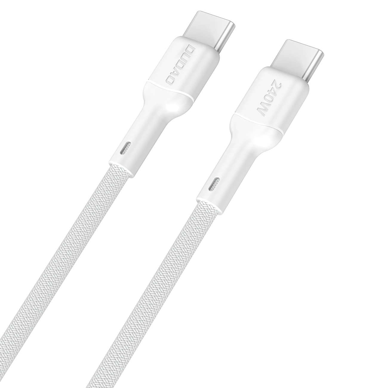 Dátový a nabíjací kábel USB-C - USB-C Dudao L9C Max, 240W, 2m, Biela