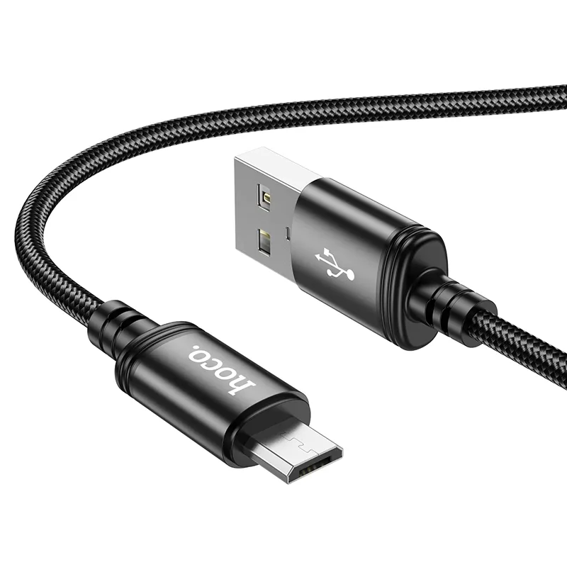 Dátový a nabíjací kábel USB-A - microUSB HOCO X89, 18W, 1m, čierny