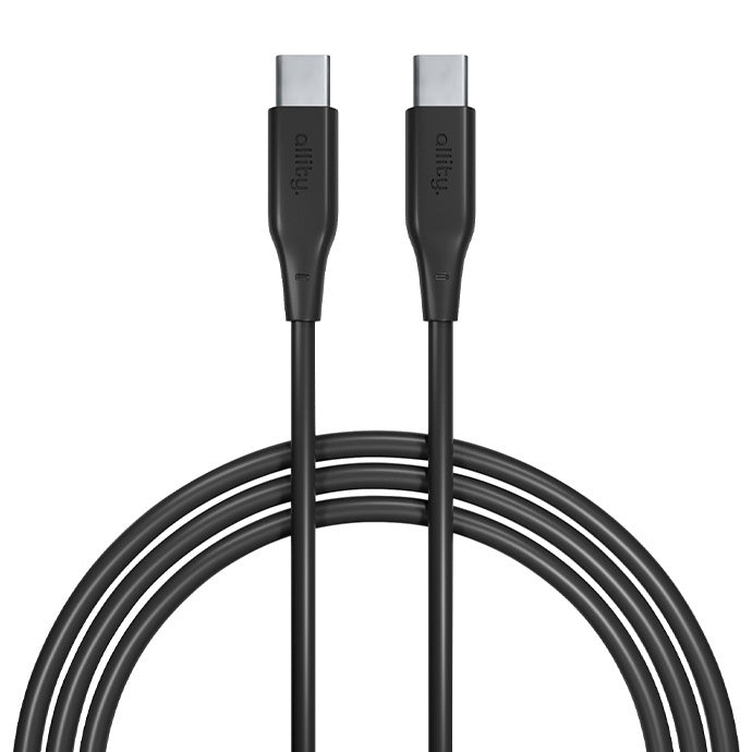 Dátový a nabíjací kábel USB-C - USB-C Allity. AUC-02, 100W, 2m, čierny