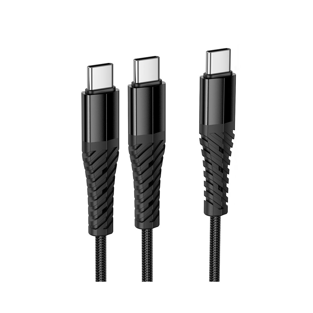USB-C nabíjací kábel - 2 x USB-C HOCO X123, 10W, 1m, čierny