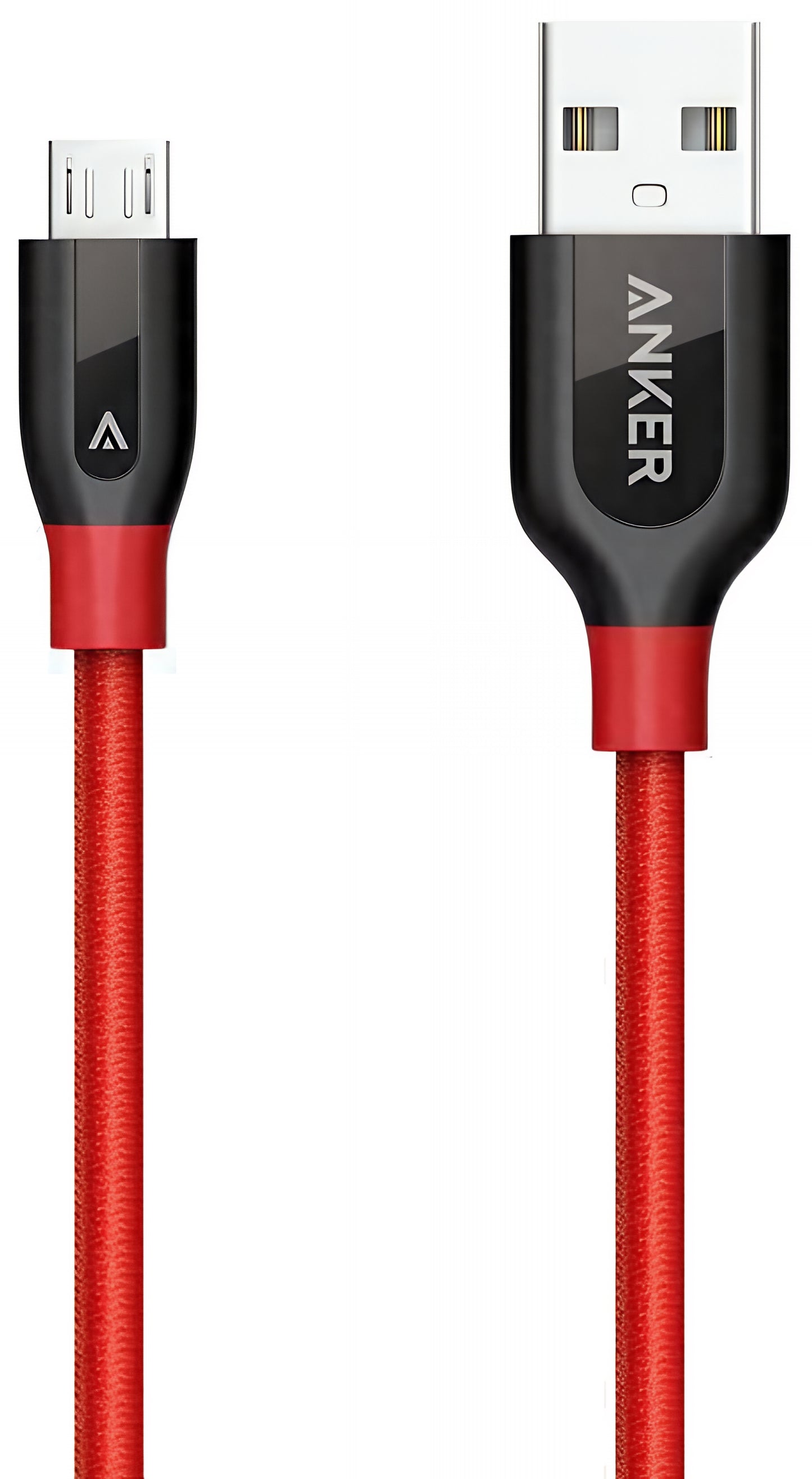 Dátový a nabíjací kábel USB-A - microUSB Anker PowerLine+, 18W, 0.91m, Červený A8142G91