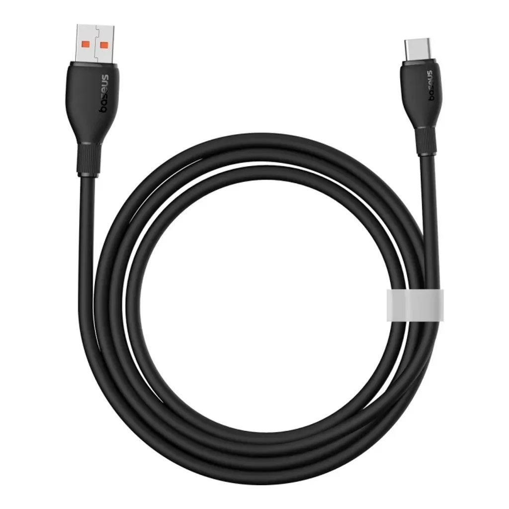 Dátový a nabíjací kábel USB-A - USB-C Baseus Pudding, 100W, 1.2m, Čierny P10355703111-00