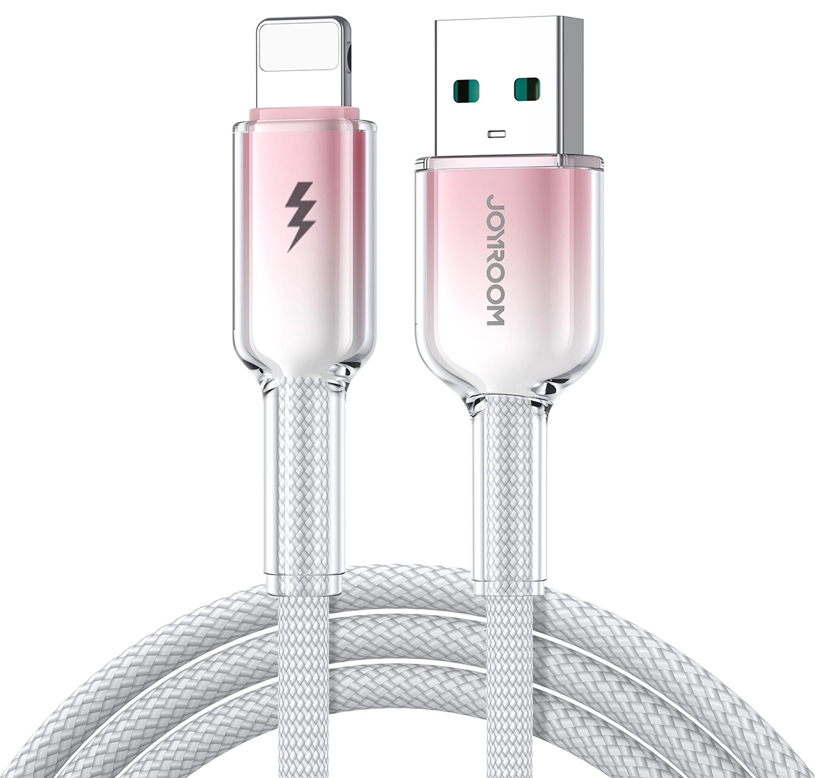 Dátový a nabíjací kábel USB-A - Lightning Joyroom S-A42, 18W, 1,2 m, biely