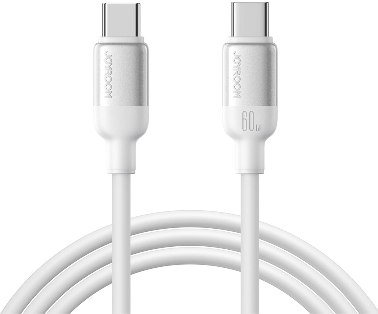 Dátový a nabíjací kábel USB-C - USB-C Joyroom S-A62 Lively, 60W, 1,2 m, biely