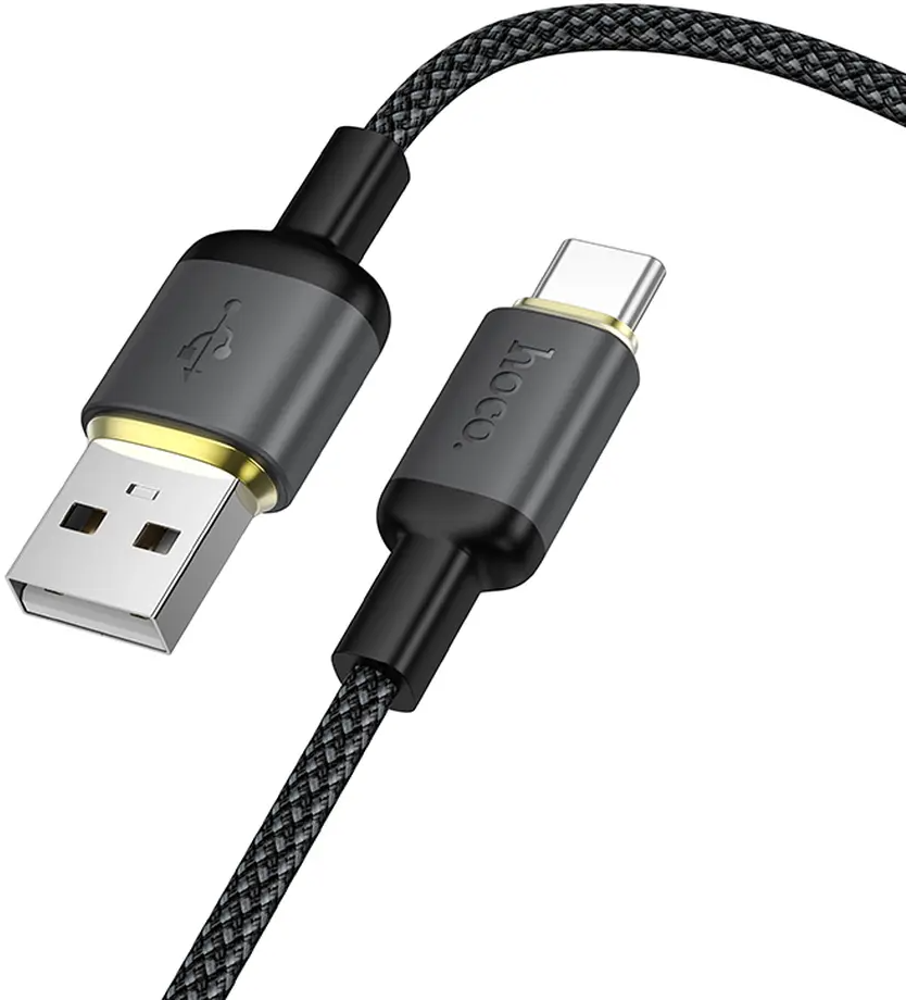 Dátový a nabíjací kábel USB-A - USB-C HOCO X128 Benefit, 36W, 1m, čierny