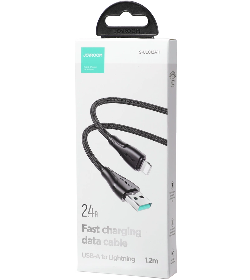 Dátový a nabíjací kábel USB-A - Lightning Joyroom S-A11, 18W, 1.2m, čierny