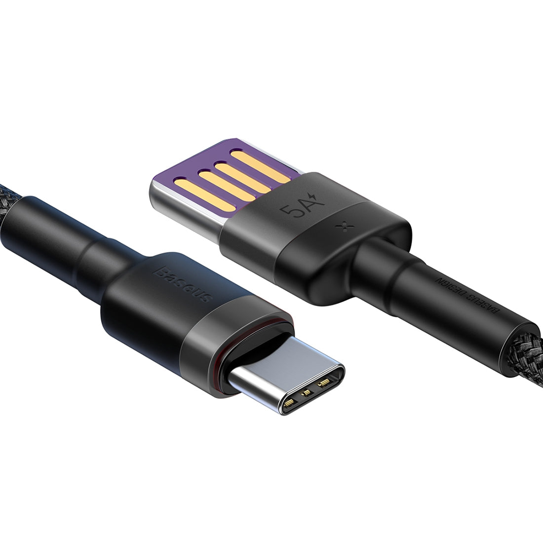 Dátový a nabíjací kábel USB-A - USB-C Baseus Cafule Special Edition, 40W, 1m, Sivý CATKLF-PG1